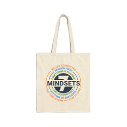 7 Mindsets Circle Logo Cotton Canvas Tote Bag