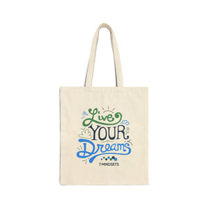 Live Your Dreams Cotton Canvas Tote Bag