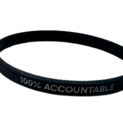 100% Accountable® Silicone Wristband
