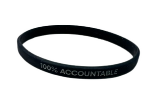 100% Accountable® Silicone Wristband