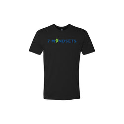 7 Mindsets Logo T-Shirt in Black (Solid Back)