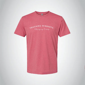 Teaching Mindsets–Changing Lives T-Shirt in Heather Mauve
