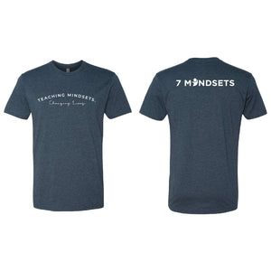 Teaching Mindsets–Changing Lives T-Shirt in Midnight Navy
